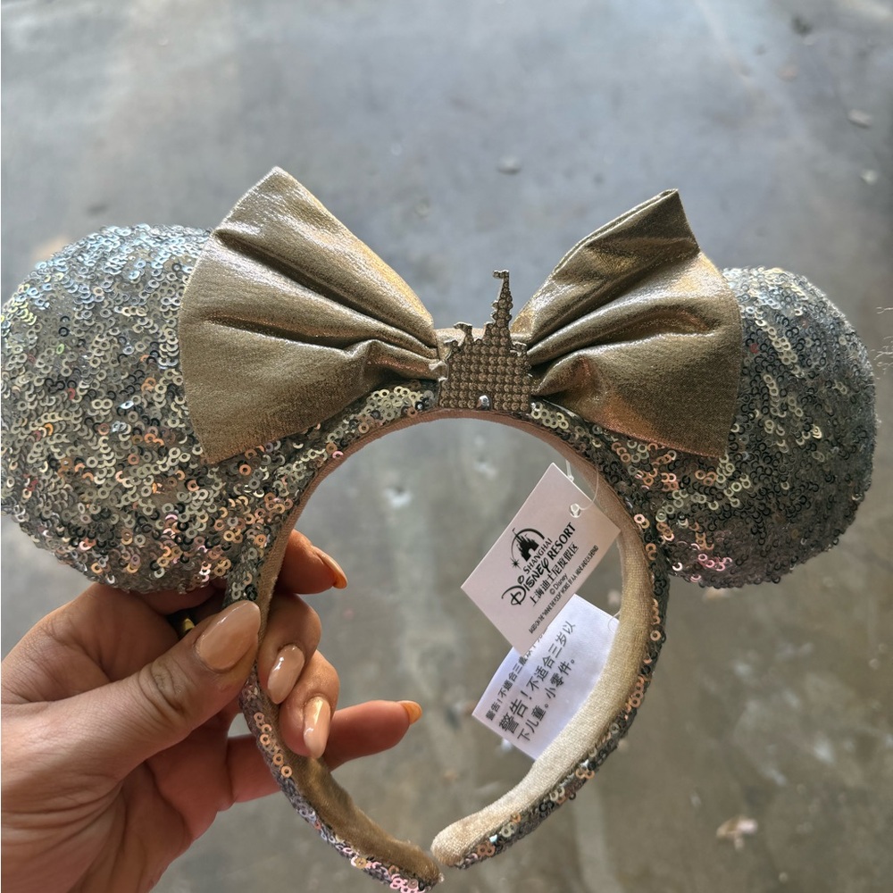 NWT Disney Shanghai silver ears